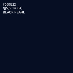 #050E22 - Black Pearl Color Image